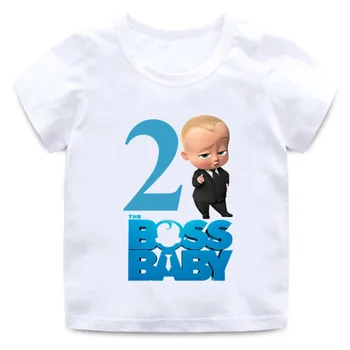Mergina Tee Viršūnes 2020 Metų Vasaros Vaikų marškinėliai Kūdikiui Berniukas Bosas Marškinėliai Drabužių trumpomis Rankovėmis Gimtadienio Berniukas Apranga, 1-osios Šalies, Juokingi Vaikai