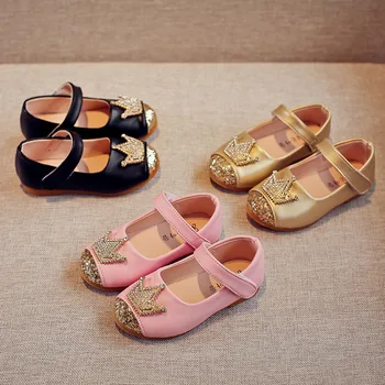 Merginos batai 2019 m. pavasarį ir rudenį naujų karūna batai moteriška baby princess bateliai mados šokių bateliai mergaitės vieno batai