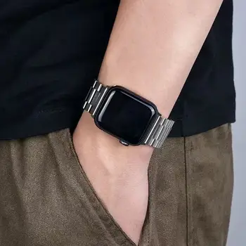 Metalo diržu, Apple watch 6 5 4 SE juosta 40mm 44mm Metalo pakeitimo dirželis iwatch 3 2 42mm 38mm Metalo, nerūdijančio plieno dirželis