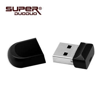 Metalo USB Flash Drive 16GB 32GB 8GB 4GB USB 2.0 Kompiuterį, U Disko Raktas, Žiedas Dizainas Pen Ratai Pendrive Nešiojamas USB Raktas