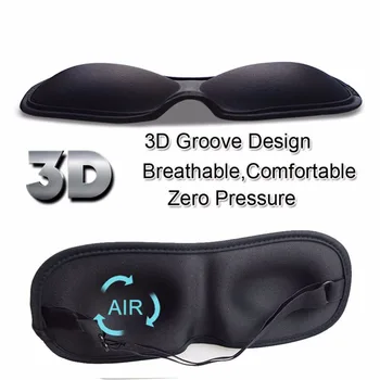 Miego Kaukė 3D Super-Minkštas Kvėpuojantis Audinys Eyeshade Akių Kaukė Nešiojamų Pagalbos Akių Kaukė Apima Eyepatch Kelionės Miego, Poilsio