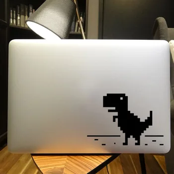 Mielas 8 Bitų Dinozaurų Nešiojamas Lipdukas Lipdukas, skirtas Apple Macbook Pro Oro Tinklainės 11 12 13 15 colių Vinilo Oda Mac Book Mi Sąsiuvinis Decal
