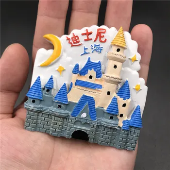 Mielas Animacinių filmų ŠANCHAJUS, Kinija 3D Magnetas Šaldytuvas Yuyuan Oriental Pearl City Temple Šventykla Bund Nanjing Road Šaldytuvas Magnetas Suvenyrų