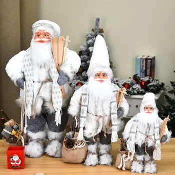 Mielas Baltas Santa Kalėdų Dekoracijos Vaikams, Žaislai, 2021 Naujųjų Metų Namų Puošybos Ir Dekoro Santa Claus Pliušinis Lėlės Sodas Šalis Dovana