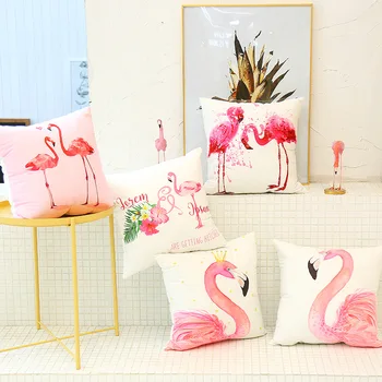 Mielas Flamingo Pagalvėlės, Pagalvės užvalkalą Flamingo Šalis, Miegamasis, Sofa-Namų Dekoro priedai Gimtadienio/Vestuvės, Džiaugtis ir Dovanos