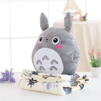 Mielas Kawai Totoro Pliušinis Žaislas Vertus Šiltesnis Su Antklode Gyvūnų Animacinių filmų Pagalvę Mielas Dovanas Vaikams, Kūdikiams, Vaikams, Geros Kokybės
