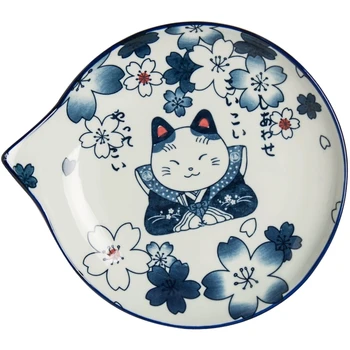 Mielas kačiukas modelis keramikos vakarienė plokštės patiekalas, pusryčiai plokštės šaltas patiekalas skardos užkandžių tortas plokštė padažu patiekalas namų stalo