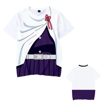 Mielas Vaikai Demon Slayer spausdinti 3D Marškinėliai Anime T-shirt Berniukų drabužiai mergaitėms Streetwear cosplay hip-hop Dvasios Ašmenys Cosplay viršūnės