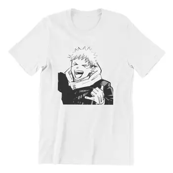 Mielas Yuji Itadori Komfortą Drabužius Cool Dizaino Džiudžiutsu Kaisen YujiItadori Anime Medvilnės Vyrų T-Shirt