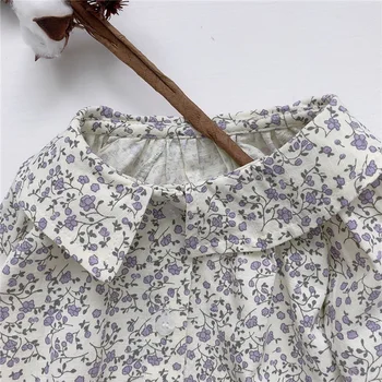 MILANCEL 2020 kūdikių drabužiai gėlių kūdikių mergaičių palaidinė peter pan apykaklės bamblys mergaičių marškinėliai ilgomis rankovėmis bamblys mergina pagrindo viršūnės