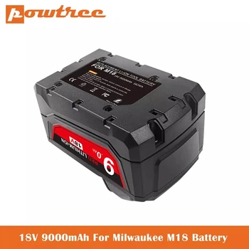 Milwaukee 48-11-1852 M18 XC 9.0 Ah Talpos Baterija 18V Power Tools Li-ion Baterija 48-11-1815 48-11-1850 L50