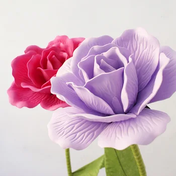 Milžinišką Dirbtiniai PE Didelis Putų Gėlių Netikrą Rose Vestuvių Fone Kelių vitrinos Šalies Etape Apdaila