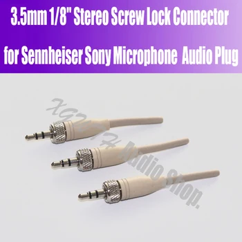 Mini 3,5 mm Stereo Užraktas Jack Plug 3.5 Stereo Varžtas Lydmetalis Audio Kištukas Sennheiser 