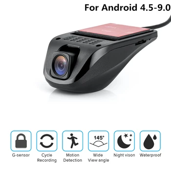 Mini Automobilių DVR USB Kamera, Dashcam Registrator Full HD 