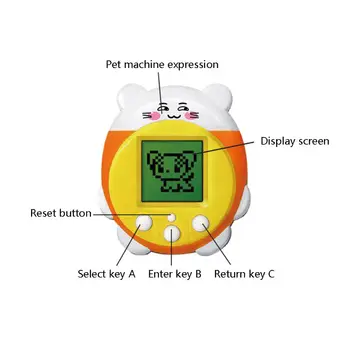 Mini Elektroninių Augintiniai Žaislai 90S 9 Augintiniai Vienas Virtualus Cyber Pet Žaislas Juokingas Kalėdų Dovana Vaikams Suaugusieji
