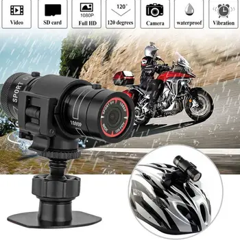 Mini F9 HD 1080P Dviračio Motociklo Šalmas Sporto Kamera Video Recorder DV Kameros