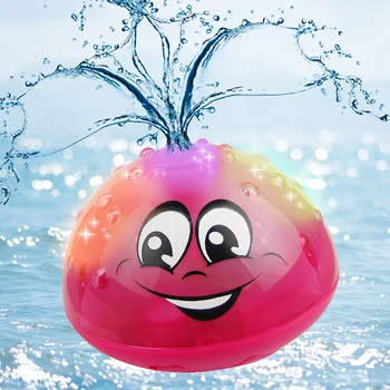 Mini Juokinga Waterplay Automatinė indukcijos purkštuvų kamuolys Su Šviesos Muzika bazės Modelis Kintama Elektros Maudymosi Žaislai Vaikams