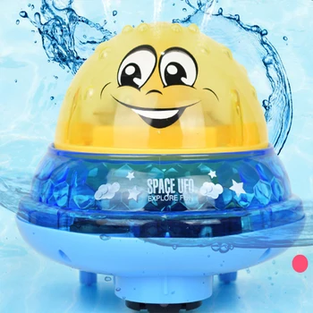 Mini Juokinga Waterplay Automatinė indukcijos purkštuvų kamuolys Su Šviesos Muzika bazės Modelis Kintama Elektros Maudymosi Žaislai Vaikams