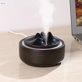 Mini Nešiojamas 300ml Medienos Grūdų Kalnų Oro Drėkintuvas USB šalto Rūko Maker Aromatas