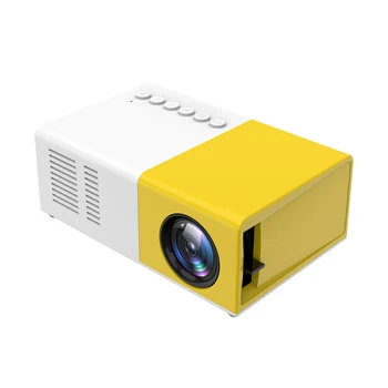 Mini Nešiojamas Namų Kino LED Vaizdo Projektorius, LCD Namų Kino Orinės Projektorius Remti 1080p AV, USB, SD kortelės
