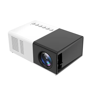 Mini Nešiojamas Namų Kino LED Vaizdo Projektorius, LCD Namų Kino Orinės Projektorius Remti 1080p AV, USB, SD kortelės