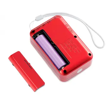 Mini Nešiojamos FM Radijo Kišeninis Skaitmeninis TF MP3 Grotuvo Garsiakalbių Su Įkraunama 18650 Baterija