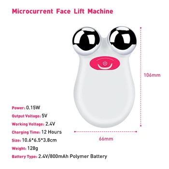 Mini Veido Kėlimo Massager USB Elektros Microcurrent Veido Liftas Iki Masažo Prietaisas Raukšlių Valiklis Odos Sugriežtinimas Mašina
