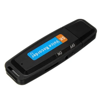 Mini Įkrovimo U Disko Plastiko Diktofonas Flash Nešiojamų Profesionali Audio USB Kortelę Ratai Pen Skaitmeninis