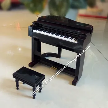Miniatiūriniai Elektroninis Pianinas Modelis Mini Muzikos Instrumentas Lėlių Priedai Papuošalų Kalėdų Dovana, Namų puošybai