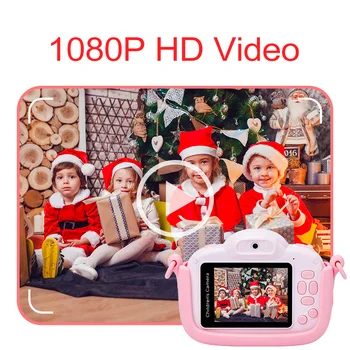 Minibear Vaikų Kamera Vaikams Skaitmeninis Fotoaparatas Vaikams 1080P HD Vaizdo Kamera Žaislas Vaikams, Gimtadienio Dovana Mergaitė Berniukų