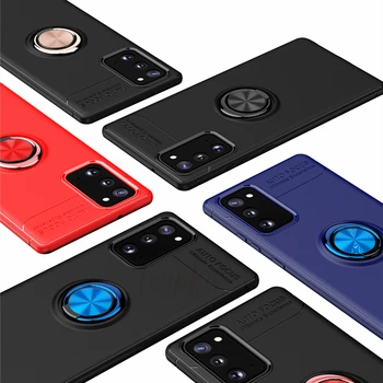 Minkštas Silikonas atsparus smūgiams Atveju Xiaomi POCO M3 Telefono dėklas Metalo Piršto Žiedą, Galinį Telefono Dangtelį Pocophone X3 NFC F2 Pro