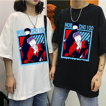 Mob Psicho 100 Marškinėlius Vyrams trumpomis Rankovėmis T-shirt Įgulos Kaklo Įrengtas Minkštas, Anime, Manga, Marškinėliai, Drabužiai