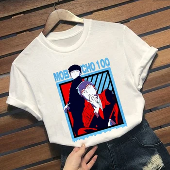 Mob Psicho 100 Marškinėlius Vyrams trumpomis Rankovėmis T-shirt Įgulos Kaklo Įrengtas Minkštas, Anime, Manga, Marškinėliai, Drabužiai