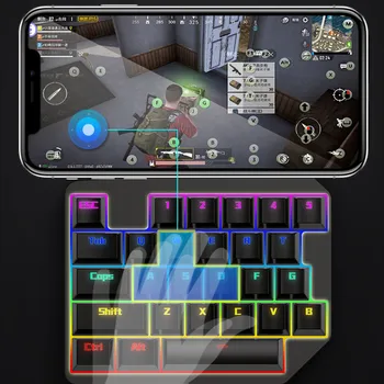 Mobilųjį Žaidimą Klaviatūrą ir Pelę Adapteris, USB Mobiliųjų Žaidimų Valdiklis, Keitiklis, Laidinis/Belaidis ryšys, Adapteris, skirtas Android/iOS