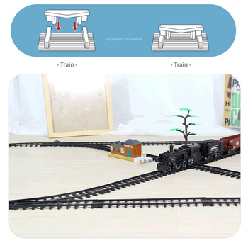 Modeliavimo Garo Traukinio Elektrinio Traukinio Žaislų Rinkinys Lydinio Traukinio Purškimo Kelio 