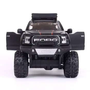 Modeliavimo Raptor F150 visureigis lydinio transporto priemonės modelio Elektroninių žaislų su Modeliavimas šviesos Muzikos Modelio Automobilių Žaislas vaikams, dovana, 1:32