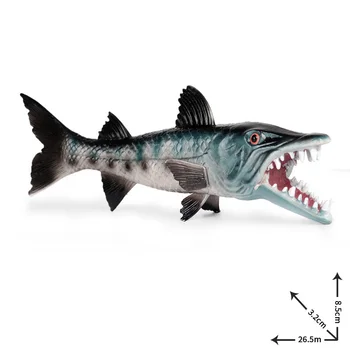 Modeliavimo Wolffish Gyvūnų Modelio Veiksmų Skaičius, giliavandenių Žuvų Gyvūnų figūrėlių Kolekcija PVC Vaikų Pažinimo Žaislas