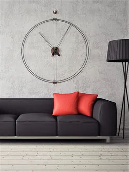 Modernus Didelis Sieninis Laikrodis Metalo Minimalus Laikrodžiai Šiaurės Super Kūrybos Kambarį Buitinių Žiūrėti Sienų Dekoras Horloge Murale SC373