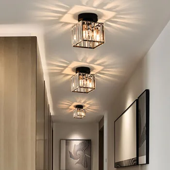 Modernus minimalistinis led krištolo šviesa namo įėjimo šviesos prabanga lubų šviesos kūrybinė asmenybė balkono eilėje šviesos