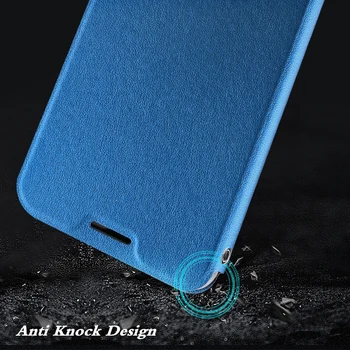 MOFi Flip Case Cover Už Xiaomi Redmi 9 Pastaba Odos Magnetinė Sklendė, Raudona Mi Note9 Stovo Laikiklį Kortelės Lizdas Anti-Knock