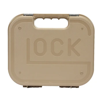Moistureproof Kritimo Atsparumo Plastiko seifas, Saugyklos Atveju Glock Mini Vandens Gelio Granulės Blaster Modifikuotų Šildomi Black/Tan