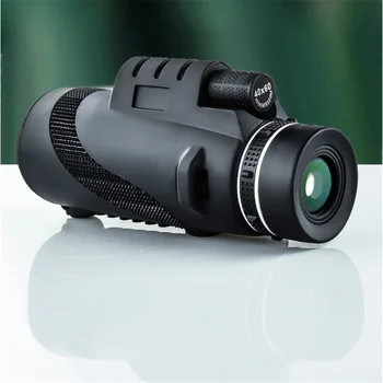 Monokuliariniai 40x60 Galingi Žiūronai Vandeniui Aukštos Kokybės Zoom Didelės Rankinės Žiūronus, Naktinio Matymo Karinės HD Professional