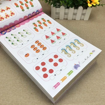 Montessori 4 Knygos/nustato Vaikų To ir Atimties Mokymosi Rašysenos Praktikos Knyga Amžiaus 3-6 Moksleivių Matematikos