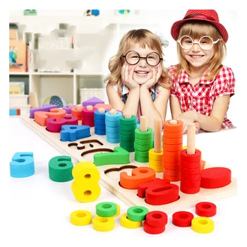 Montessori Matematikos Žaislai Skaitmeninės Formos Porą Mokymosi Ikimokyklinio Skaičiavimo Lenta Vaikų Švietimo Mediniai Žaislai Vaikams Dovanų