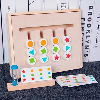 Montessori Žaislas Mokyti Vaikus Keturių spalvų Žaidimas Nušvitimą Loginis Mąstymas Orientacija Mokymo Švietimo Žaislai Vaikams