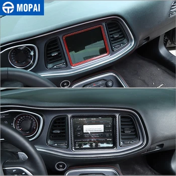 MOPAI Automobilio prietaisų Skydelyje GPS Navigacijos Rėmo Apdaila Padengti Lipdukai Dodge Challenger-2020 M. Interjero Priedai