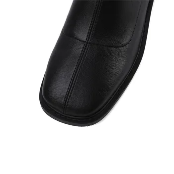 MORAZORA 2020 Didelis dydis 34-43 moterų mados prekės ženklas, batai, natūralios odos batai mažo kulno aikštėje kojų paprastas kulkšnies batai