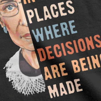 Moterims Priklauso Viskas Vietoje, Marškinėliai, Topai Moterų Ruth Bader Ginsburg T Shirts RBG Feminizmo T-shirt Moterų Drabužiai