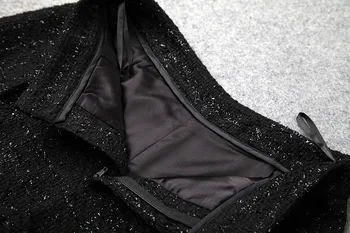 Moterys, merginos, sexy tvido švarkas švarkas tiktų + šortai dviejų dalių rinkinys sexy apranga nauja 2019 m. pavasarį rudenį