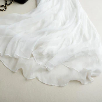 Moterų Baltos spalvos Šilko Suknelės Šilko V kaklo Kelio ilgis Office Suknelė 2020 M. Rudenį Varčios Midi Suknelė Vestidos